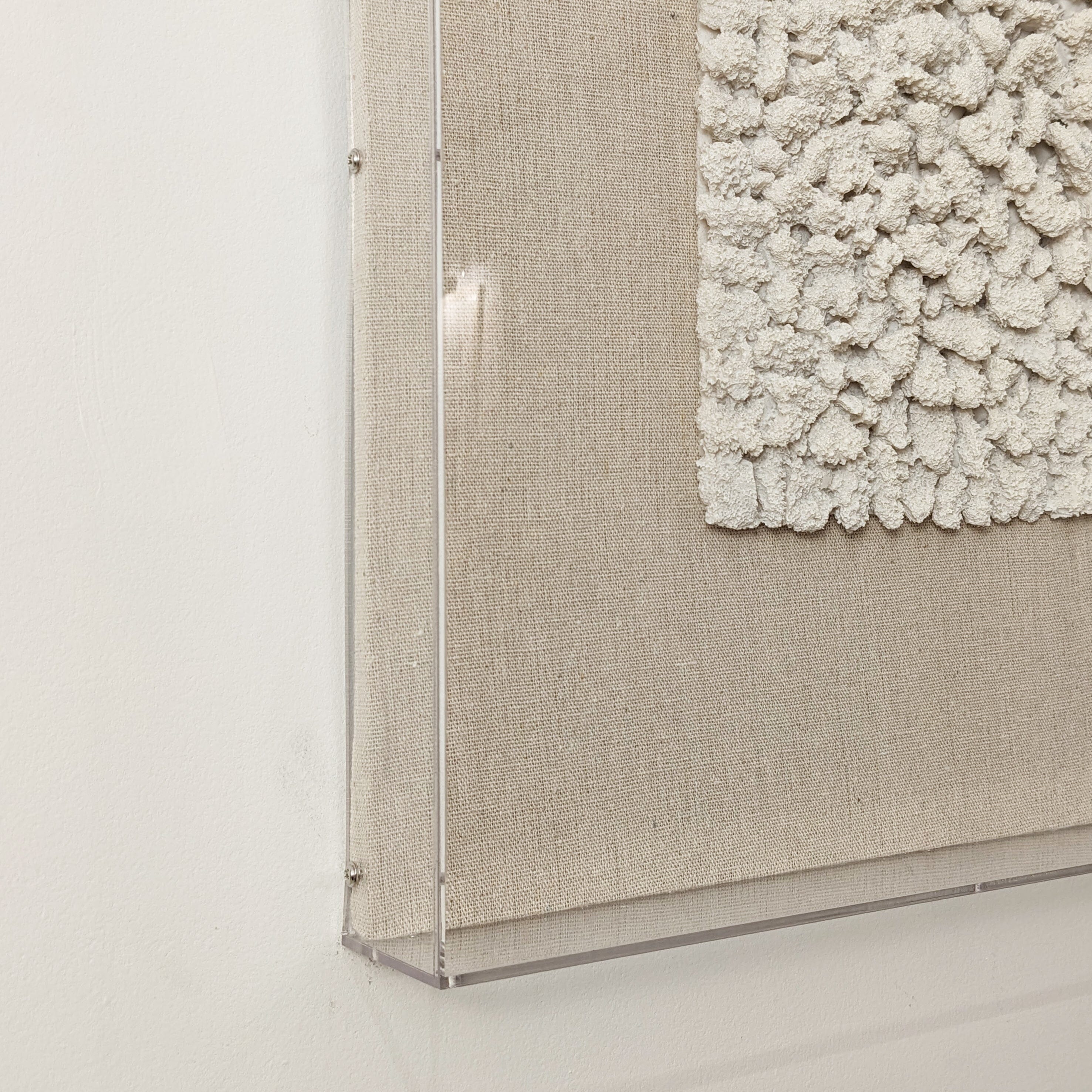 Idyllic Neutral Coral Boxed Wall Art - 60x60cm - Image 3