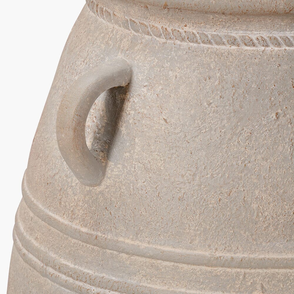In Stock - Brianna Large Grey Wash Decorative Vase with Handles - Image 7