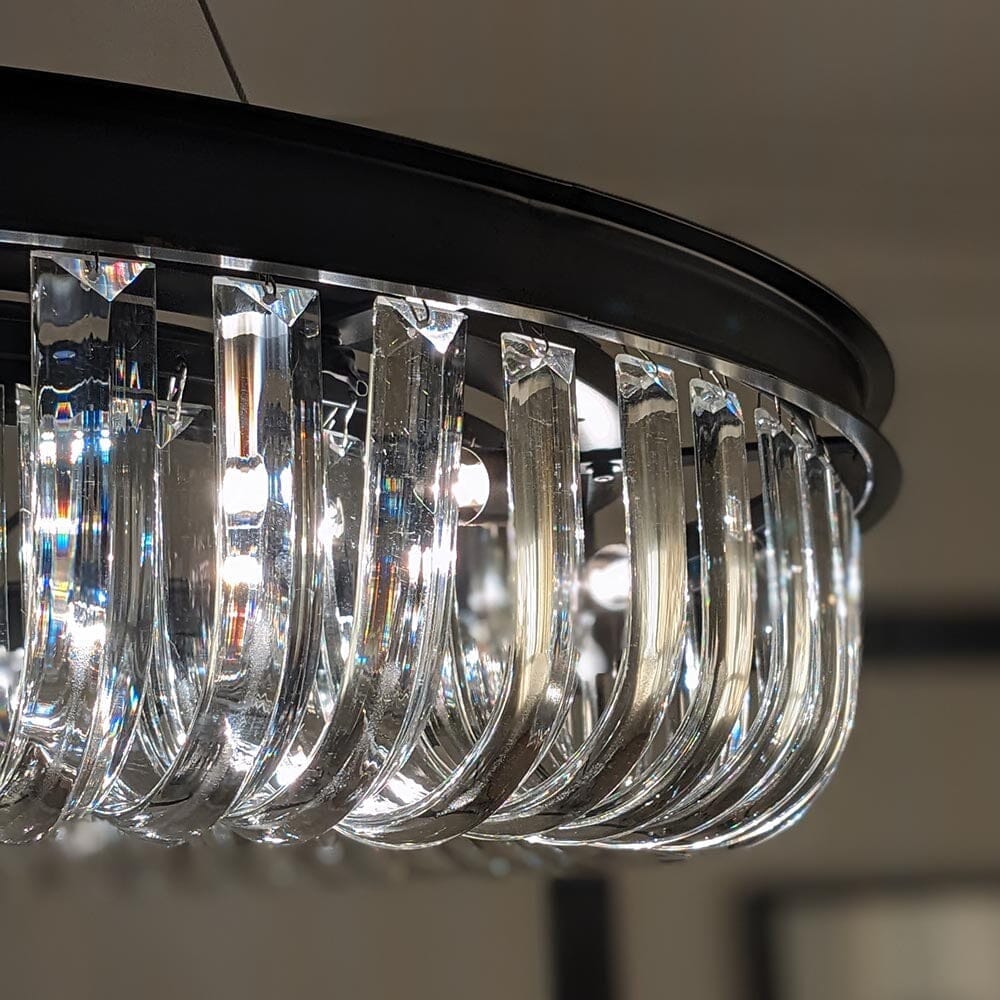 In Stock - Lenora Luxury Black Halo Pendant Chandelier - Image 2