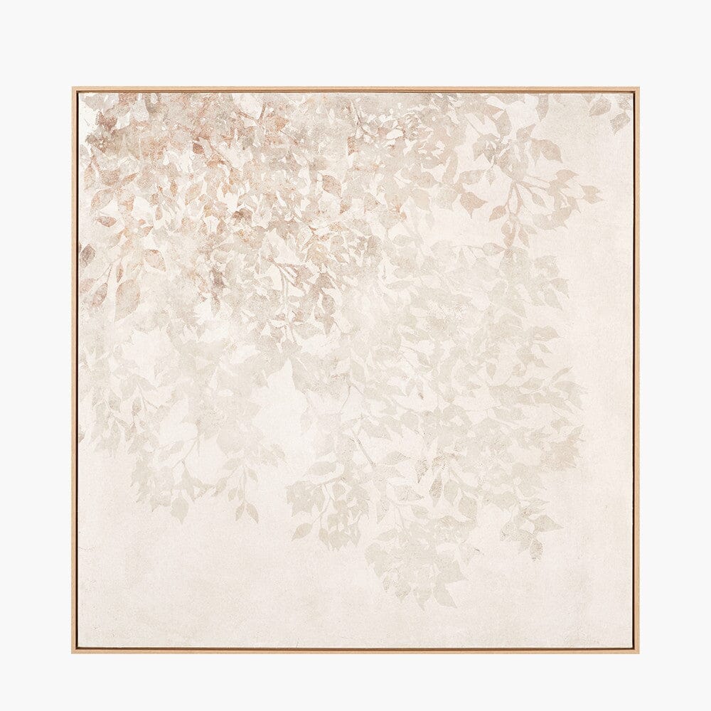 In Stock - Nadine White & Natural Floral Framed Canvas Wall Art - Image 2