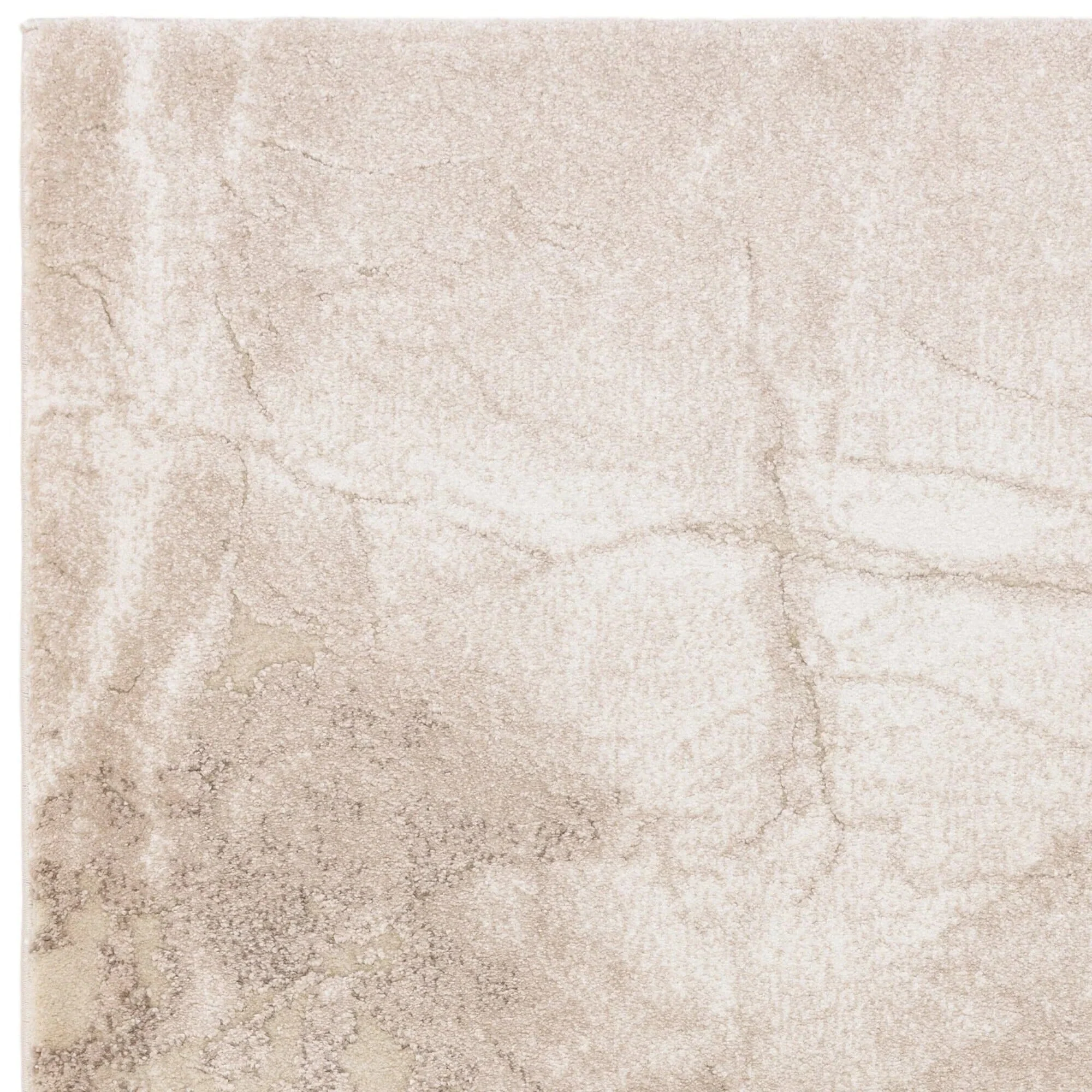 In Stock - Terrena  Beige & Cream Abstract Rug- 120 x 170cm - Image 4