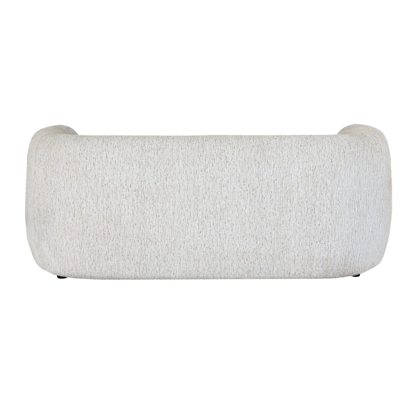 Shella Cream Textured Curved 2 Seater Sofa - Image 3