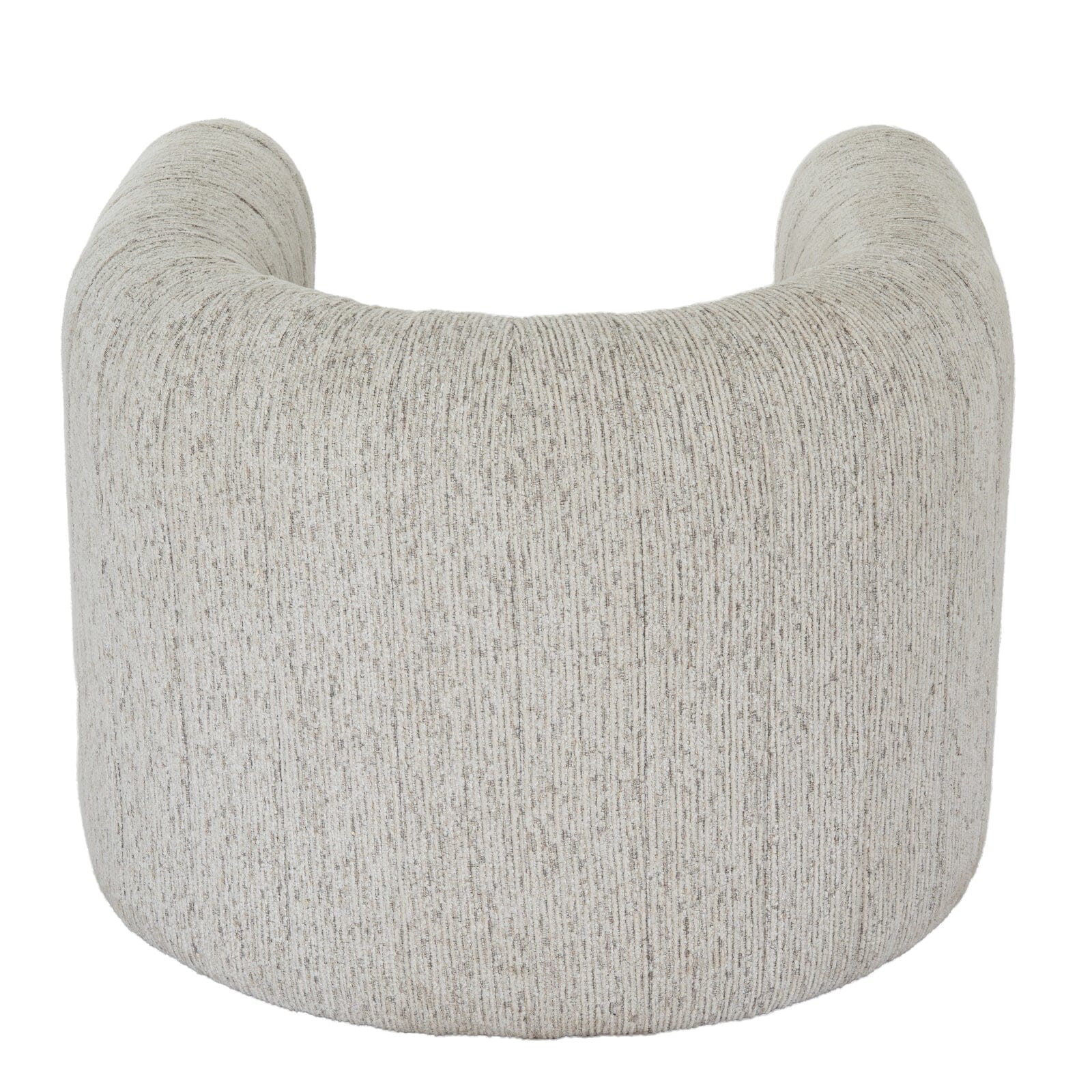 Isolinia Cream Textured Curved Accent Chair - Image 4