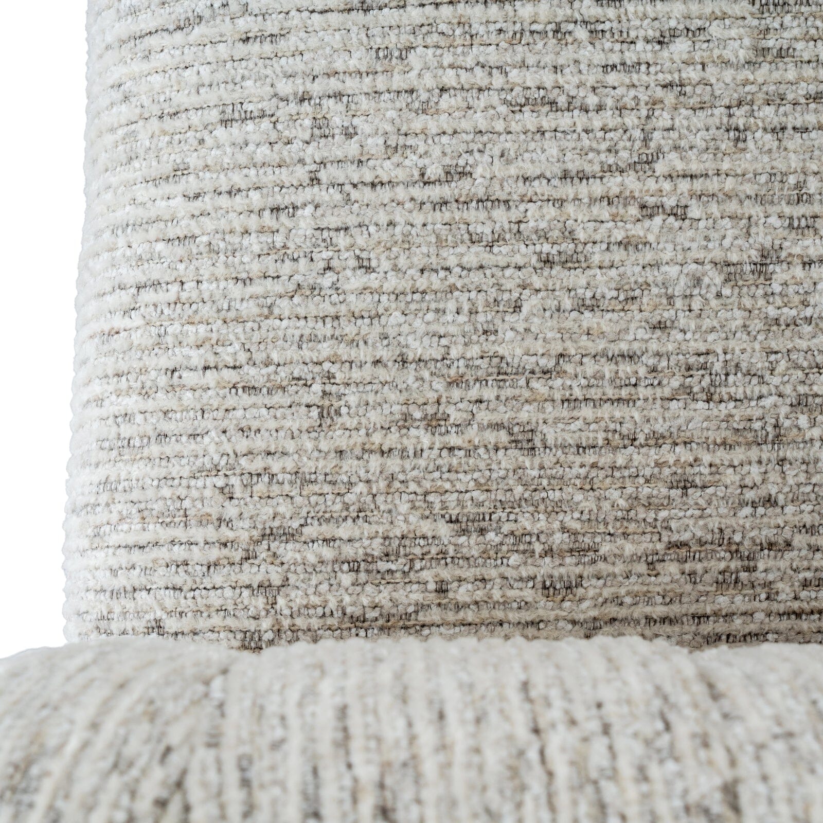 Isolinia Cream Textured Curved Accent Chair - Image 6