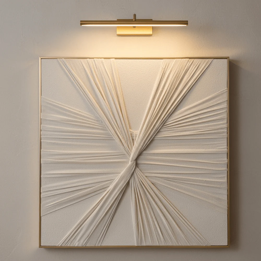 Ivy Taupe & Cream Woven Knot Wall Art