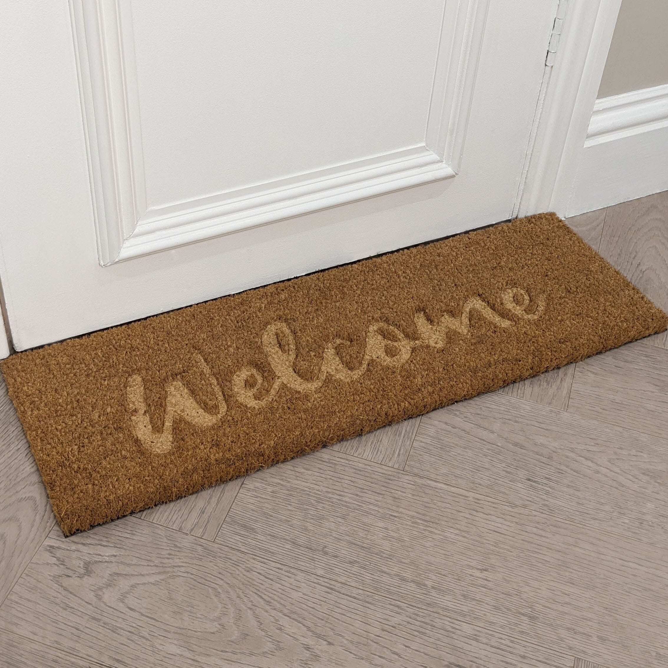 Jakarta Welcome Embossed Double Width Thin Doormat - Image 3