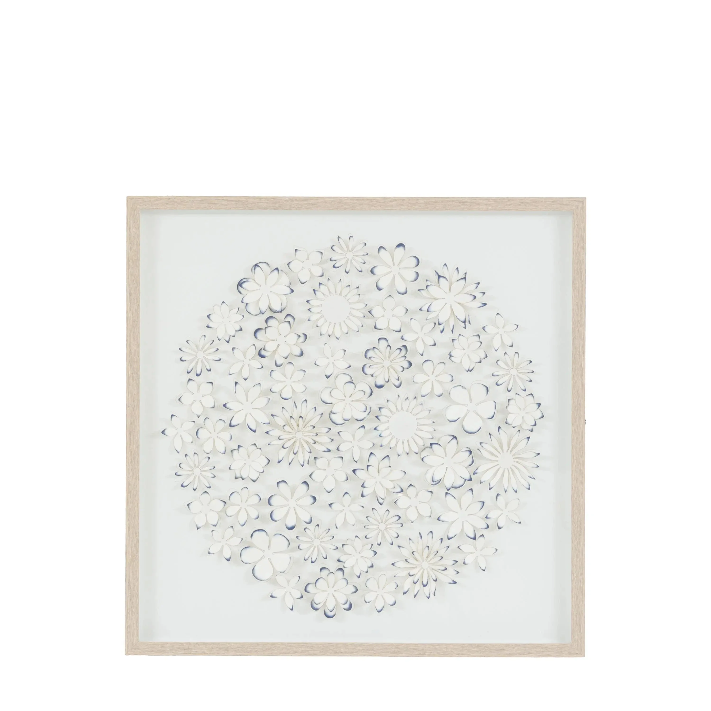 Jalinia 3D Petals Washed Wood Framed Wall Art - Image 3