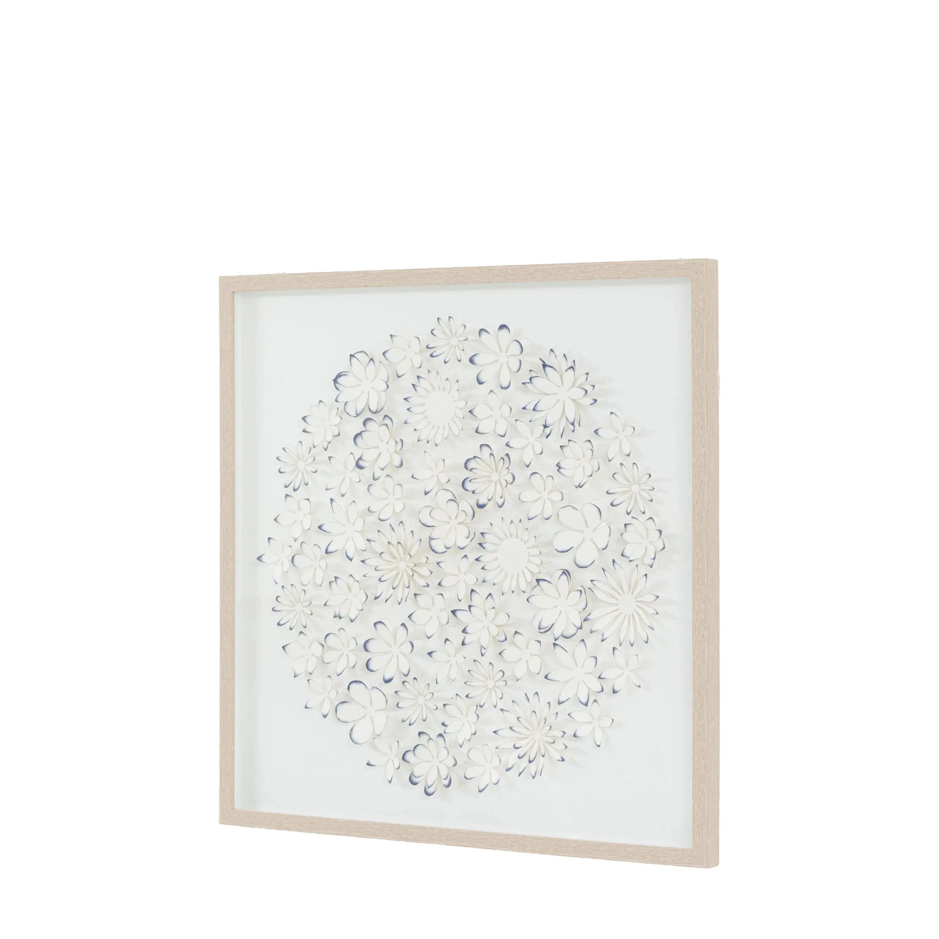 Jalinia 3D Petals Washed Wood Framed Wall Art - Image 4