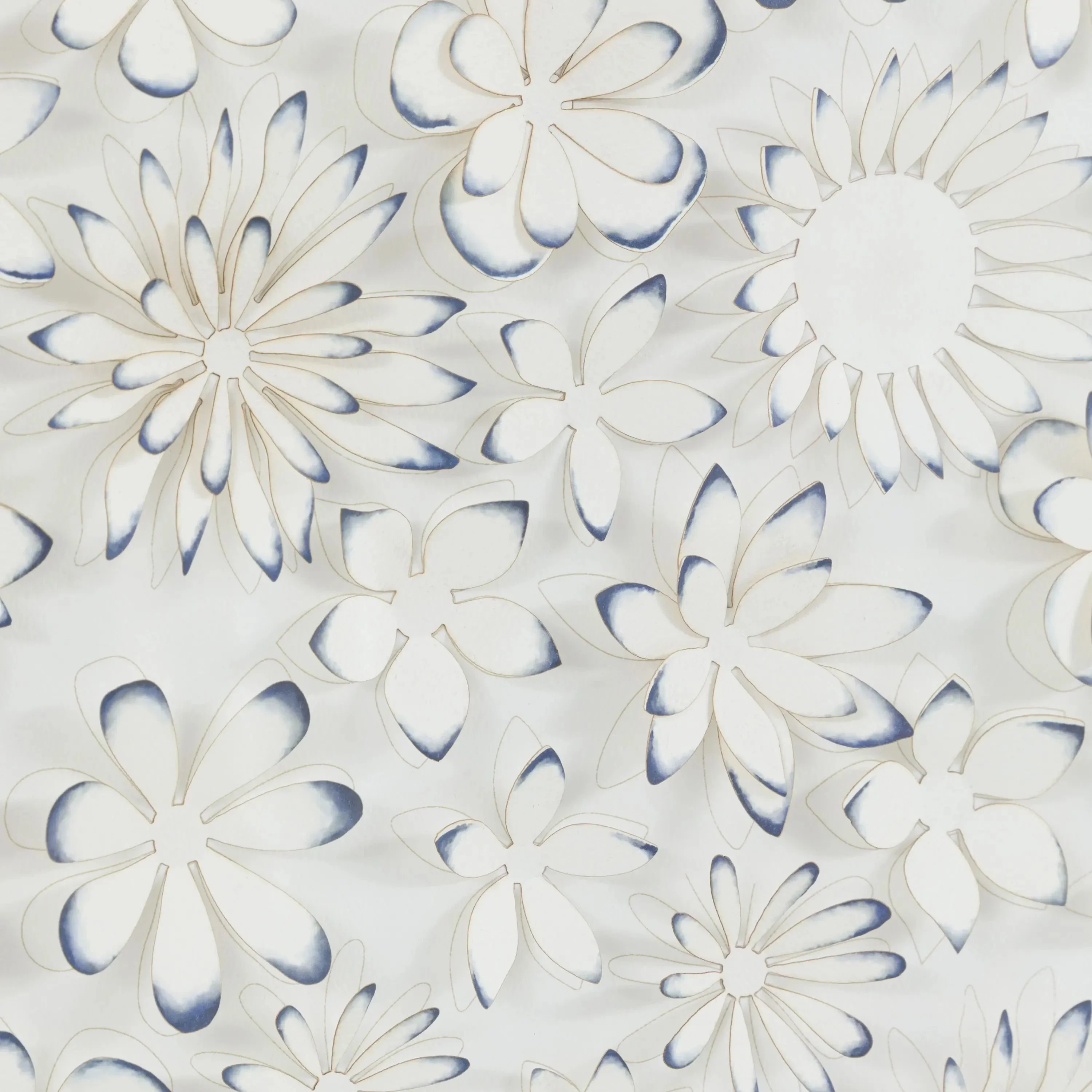 Jalinia 3D Petals Washed Wood Framed Wall Art - Image 5