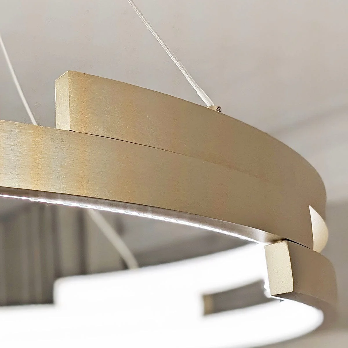 Jayden Gold Round LED Pendant Ceiling Light - Image 2
