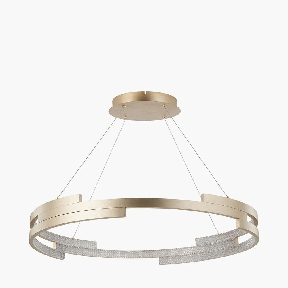 Jayden Gold Round LED Pendant Ceiling Light - Image 3