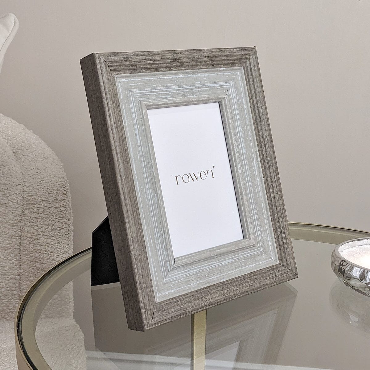 Jemima Grey Washed Wood Photo Frame - 5x7"