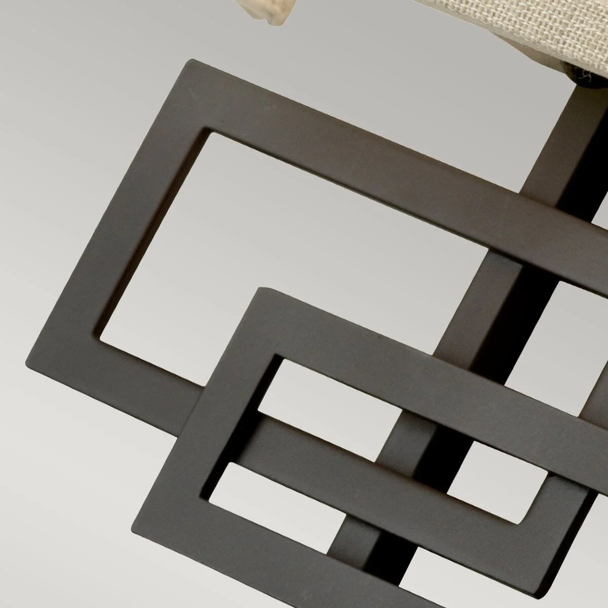 Jennifer Bronze 2 Light Wall Light with Linen Shade - Image 5