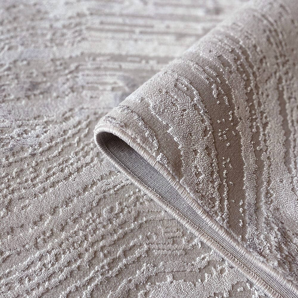 Jessalyn Ivory Marble Effect Patterned Rug - Image 2