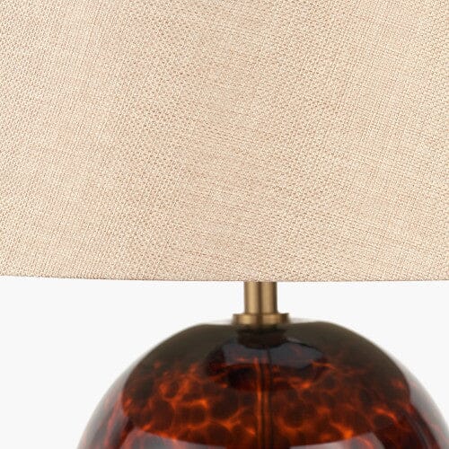 Jomelle Tortoiseshell Tall Glass Table Lamp - Image 3