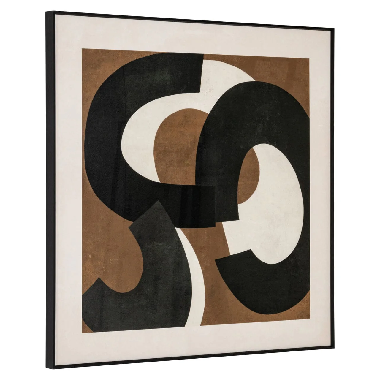 Joselia Abstract Brown, Black & Cream Wall Art - II - Image 2