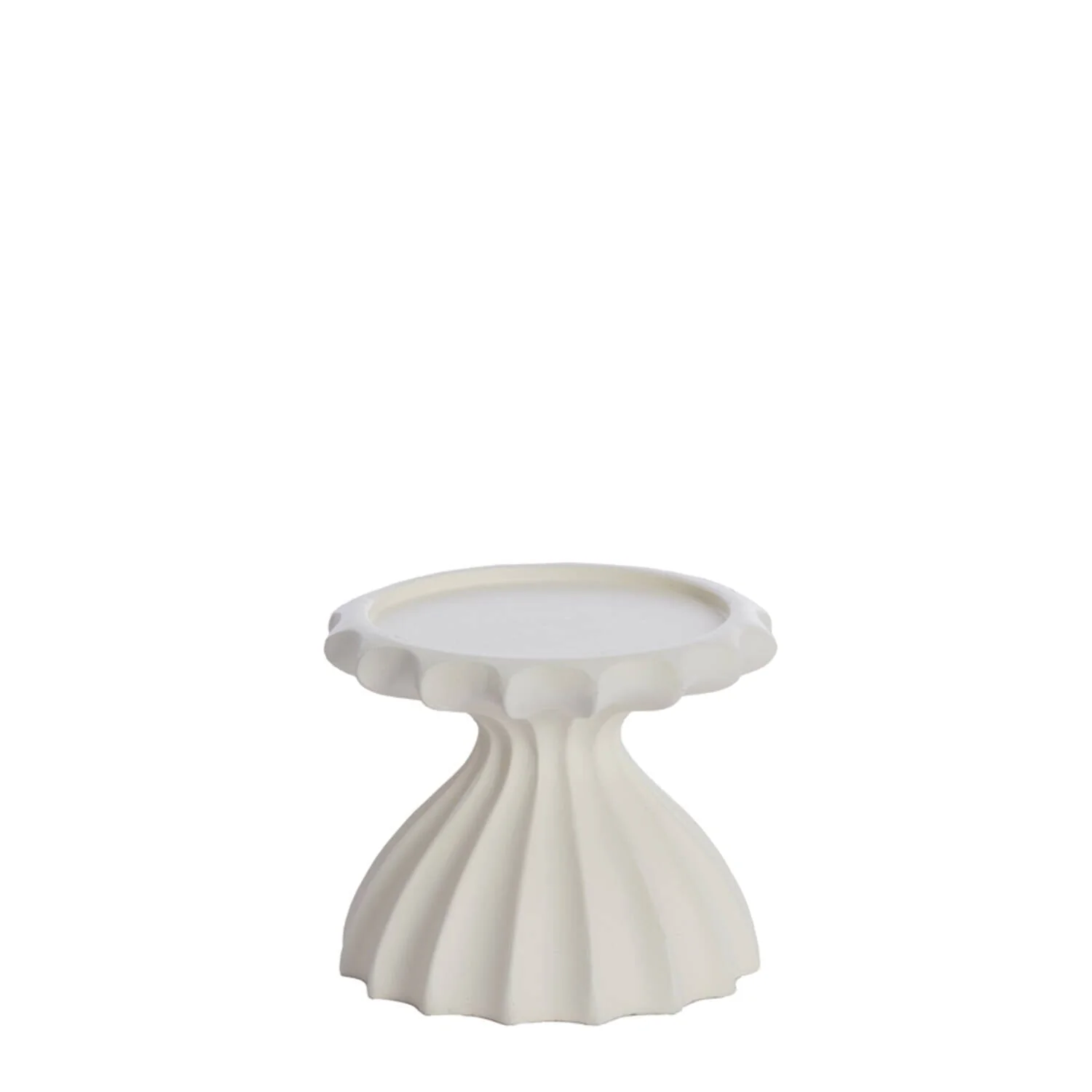 Jozette Mini White Decorative Candle Holder - Image 3