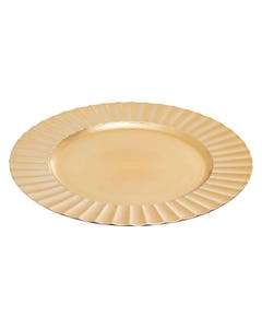 Juliet Gold Ribbed Edge Charger Plate - Image 4