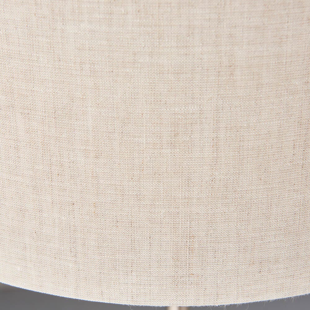 Juniper 3 Light Chrome Table Lamp with Neutral Shade - Image 2
