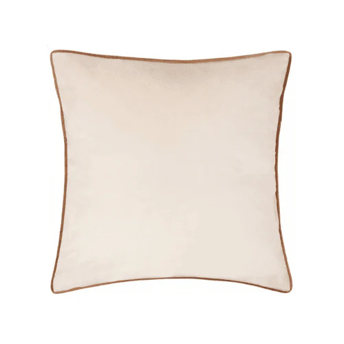 Juniper Ecru & Rust Velvet Cushion - 45 x 45cm - Image 3