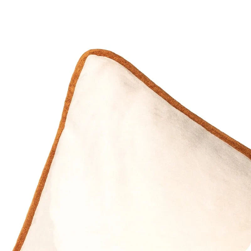 Juniper Ecru & Rust Velvet Cushion - 45 x 45cm - Image 4
