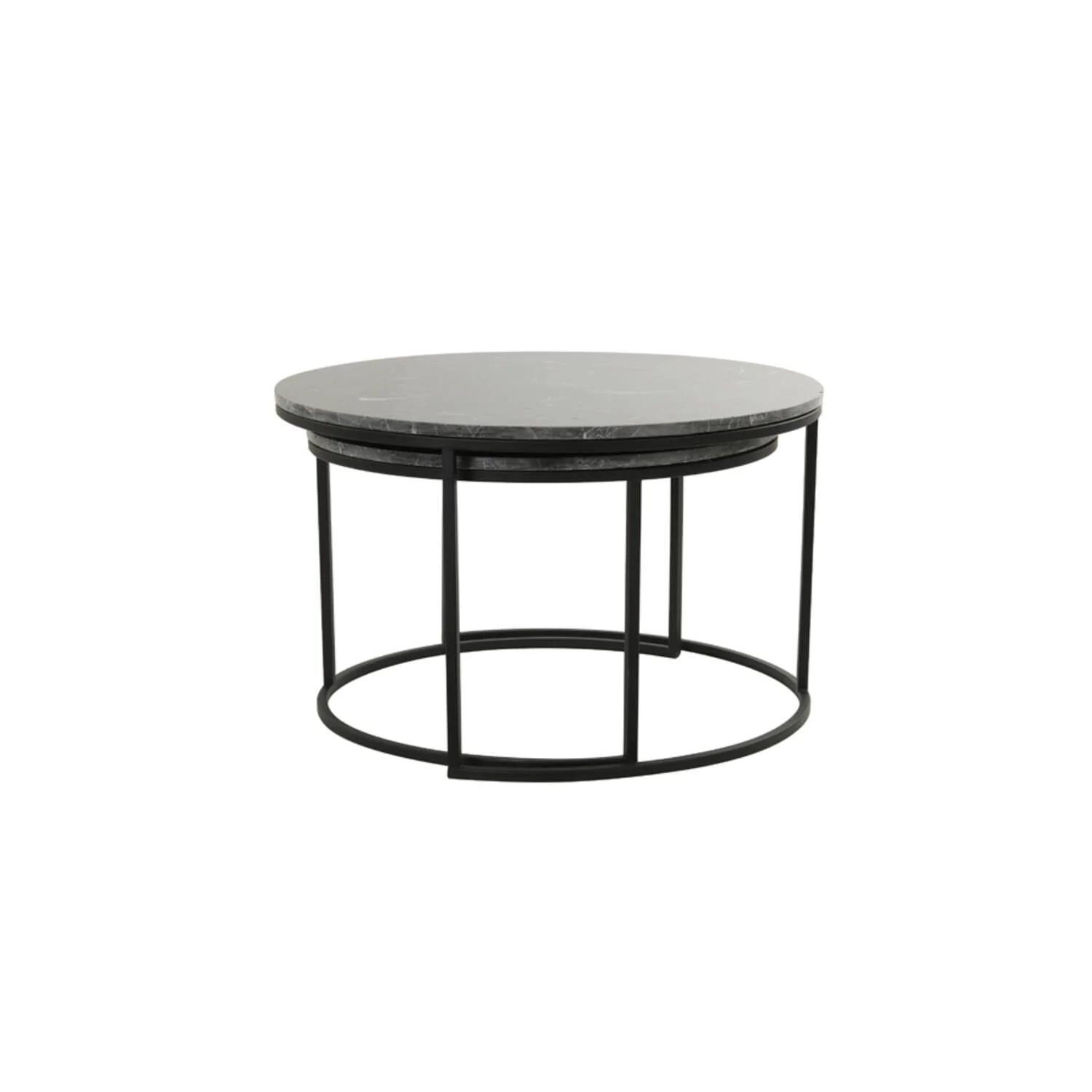 Keller Black Marble Nesting Coffee Tables - Image 4