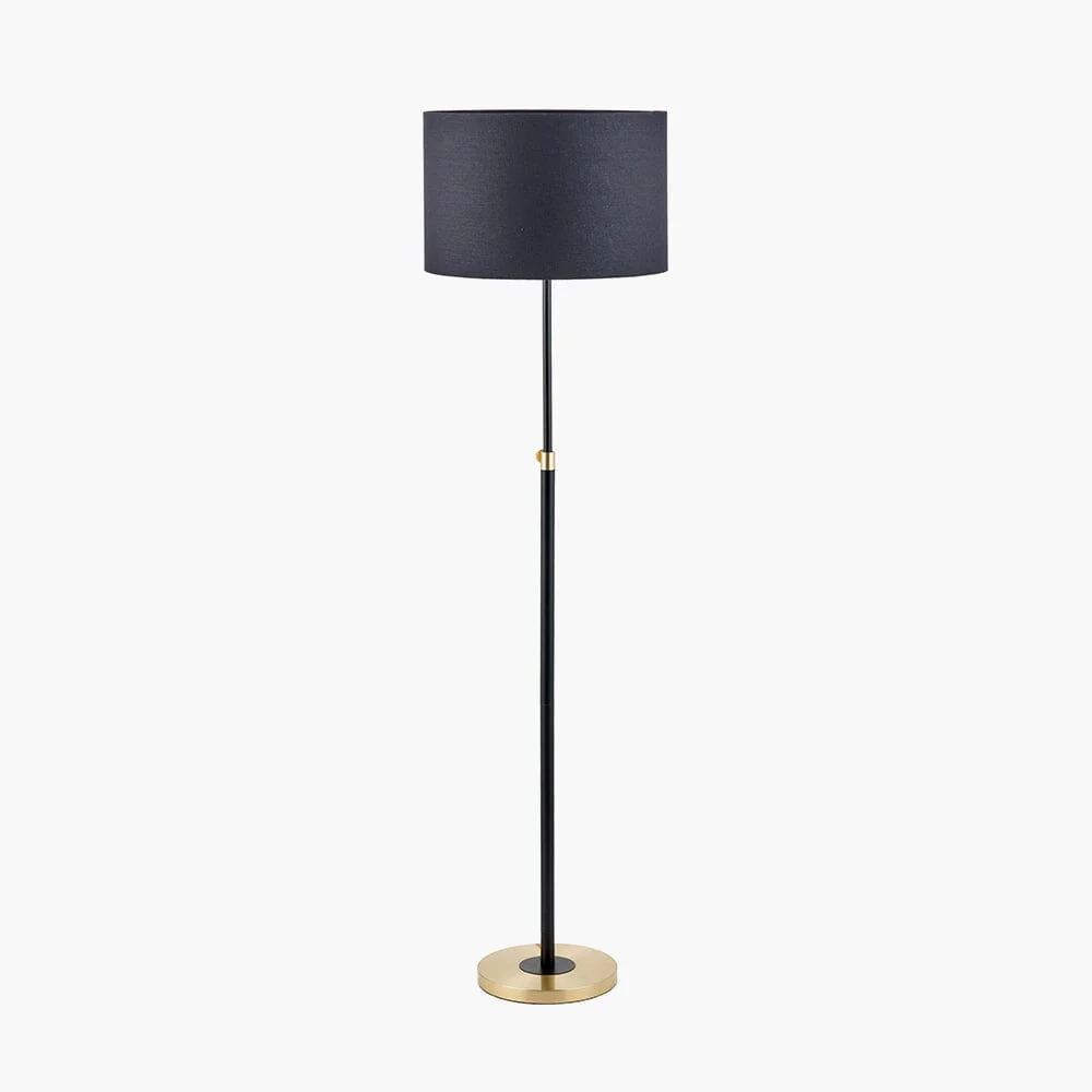 Kenji Black & Gold Height Adjustable Floor Lamp - Image 4