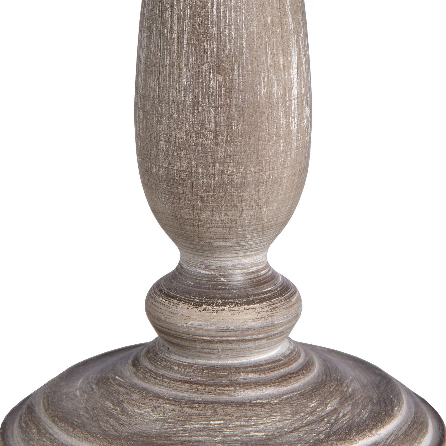 Kenwood Washed Wood Table Lamp with Neutral Shade - Image 3
