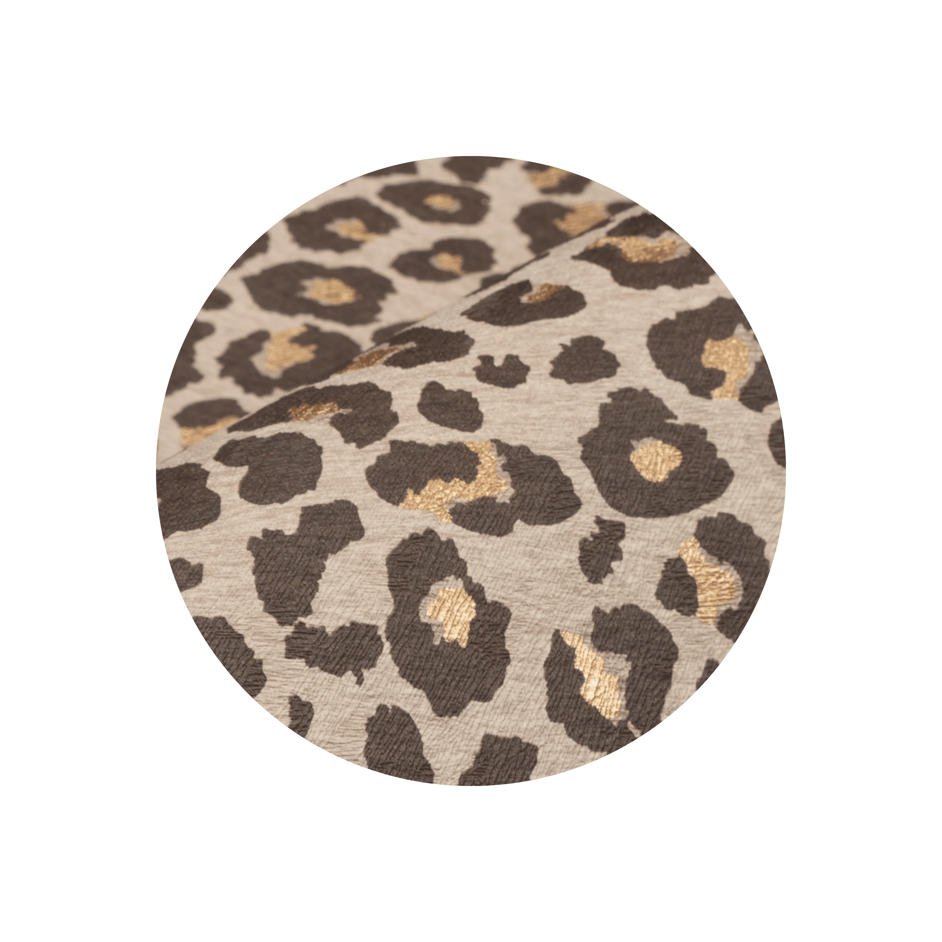 Kenzie Brown Leopard Print Wallpaper Sample