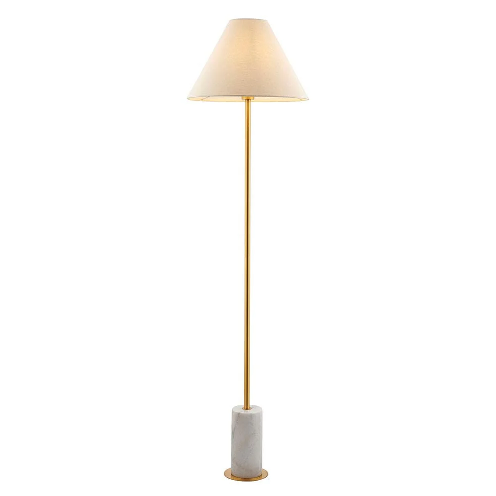 Kiara Gold & Marble Floor Lamp - Image 3
