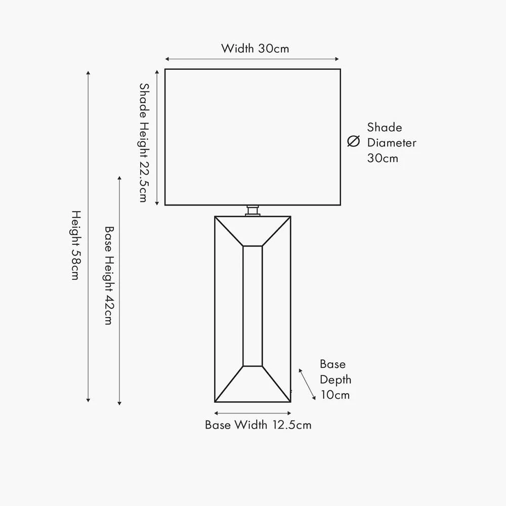 Kimia White Ceramic Table Lamp - Image 2
