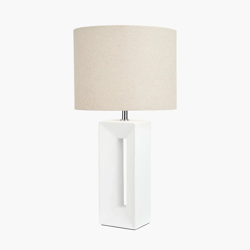 Kimia White Ceramic Table Lamp - Image 5