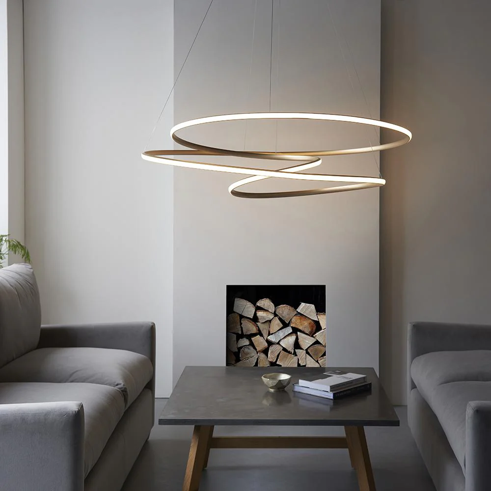 Korrs Gold XL Spiral Pendant Ceiling Light - Image 4