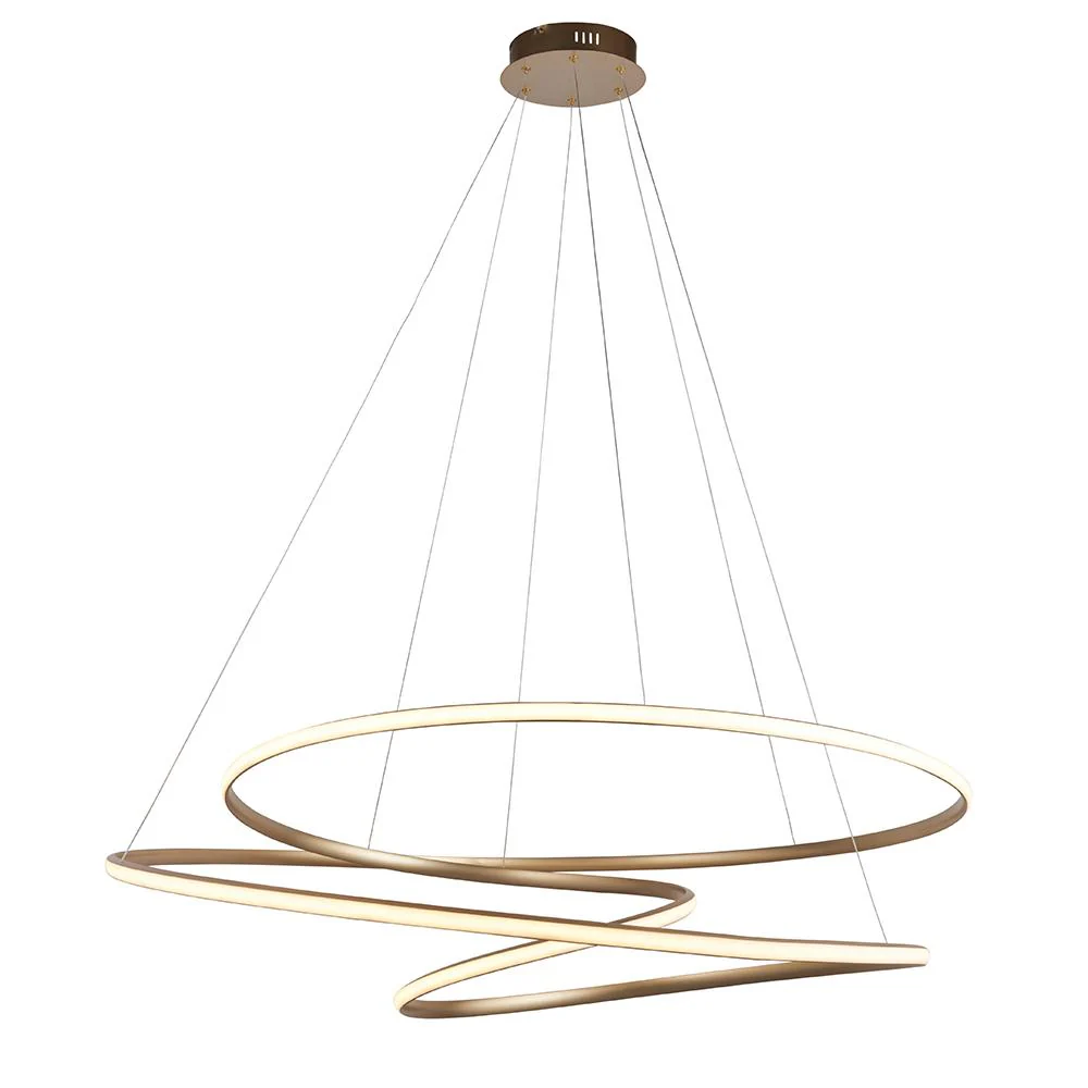Korrs Gold XL Spiral Pendant Ceiling Light - Image 5