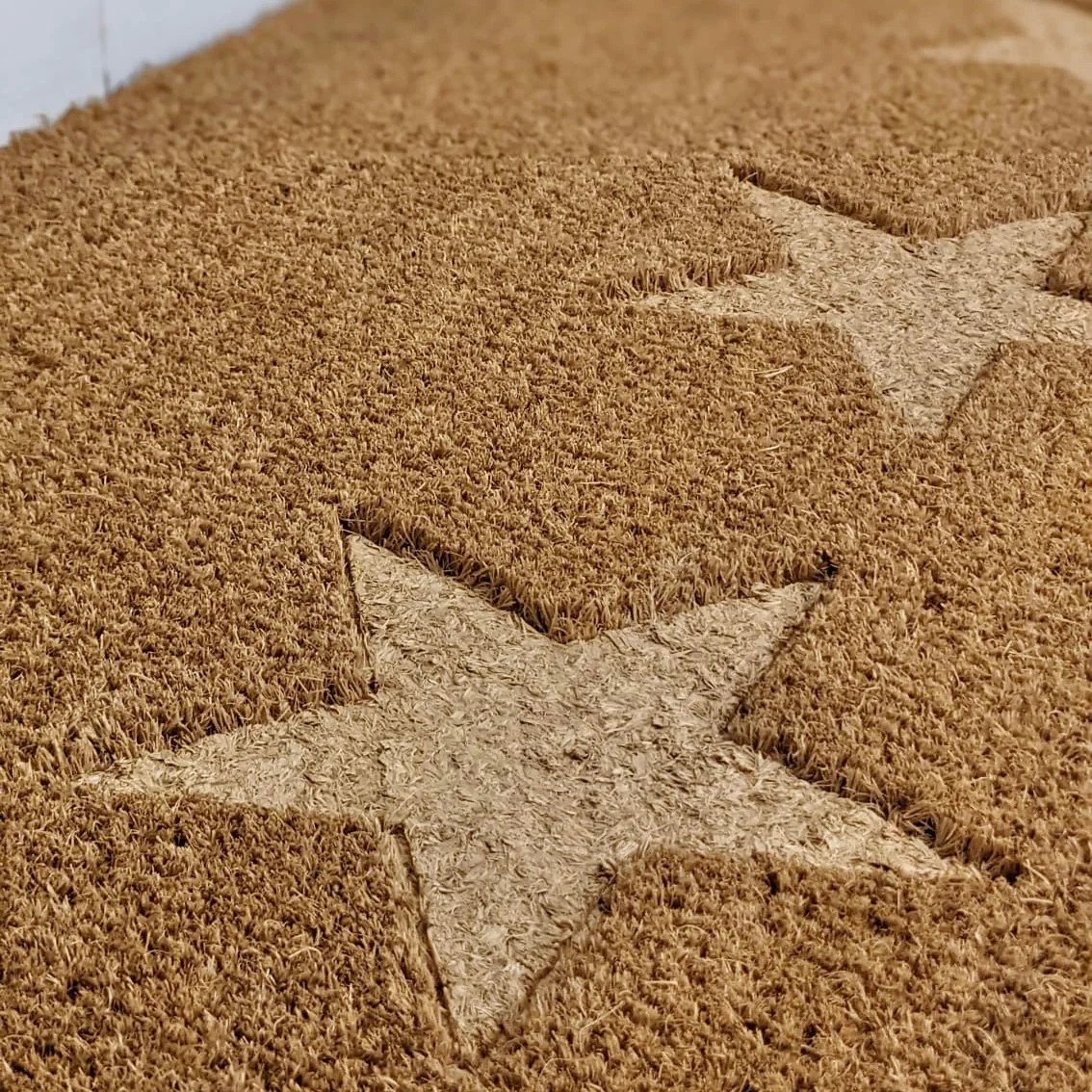 Kylie Natural Star Print Large Doormat - Image 3