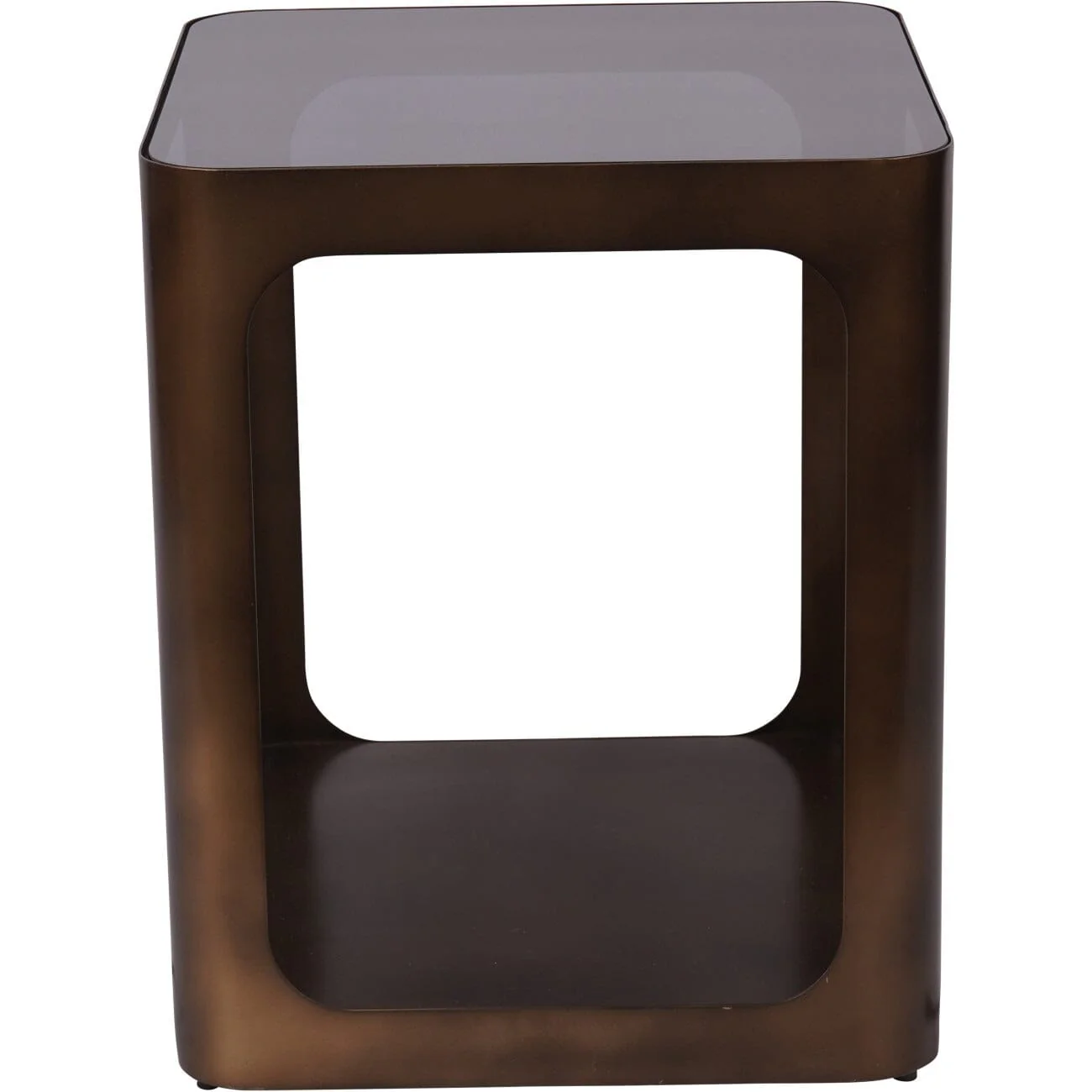 Lani Bronze Side Table with Smoked Glass Top - Image 4