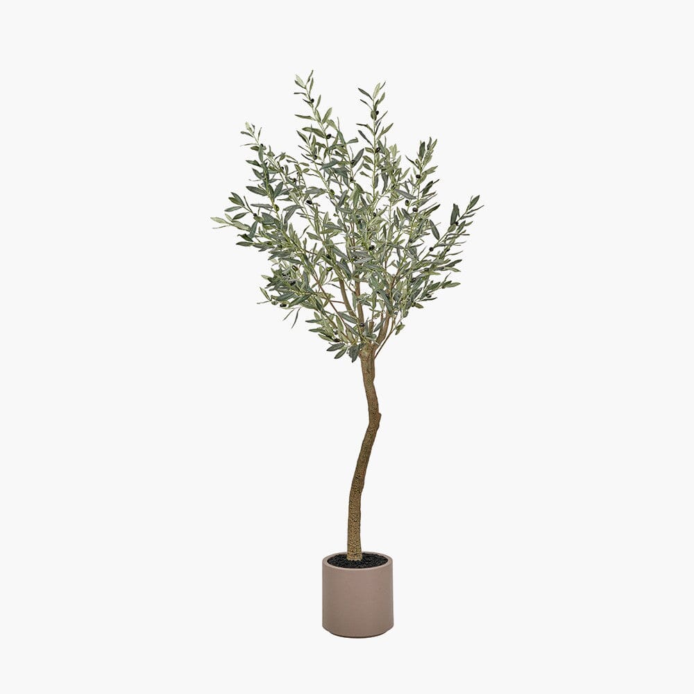 Large Faux Olive Tree in Ceramic Pot - Image 2