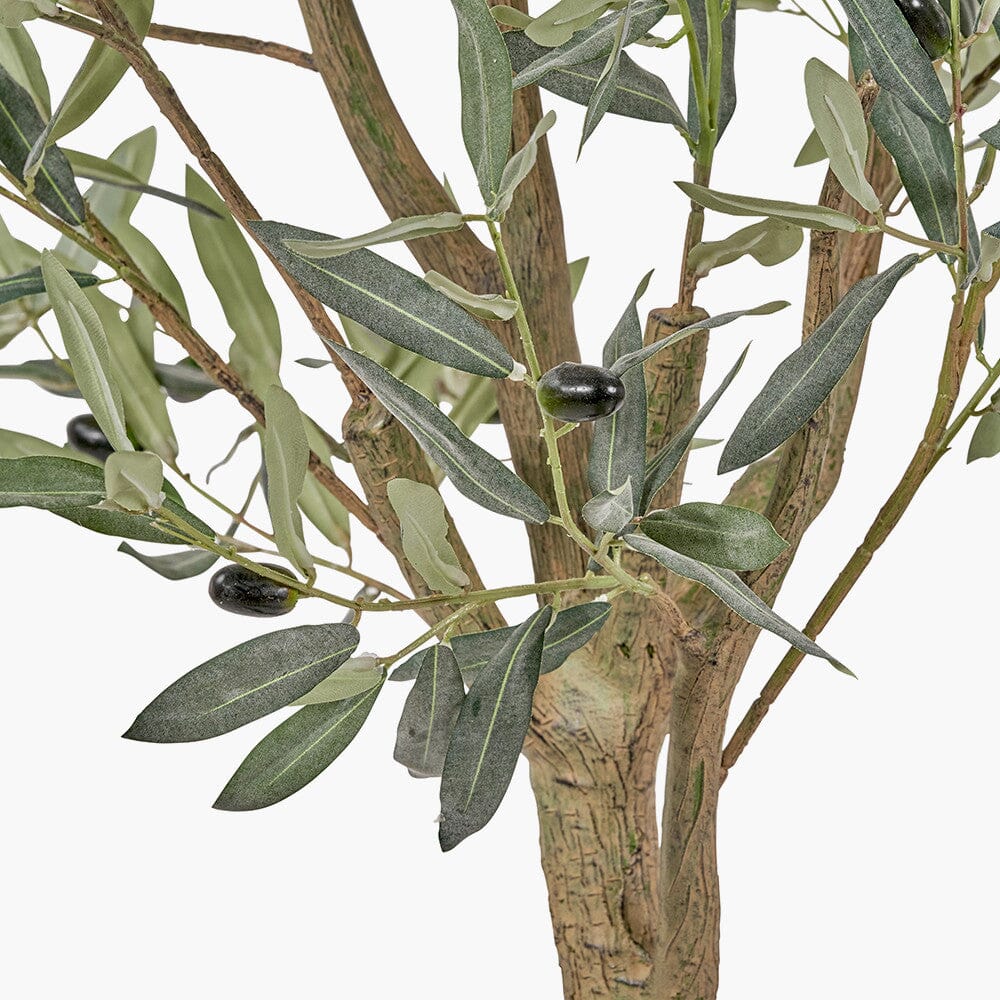 Large Faux Olive Tree in Ceramic Pot - Image 3