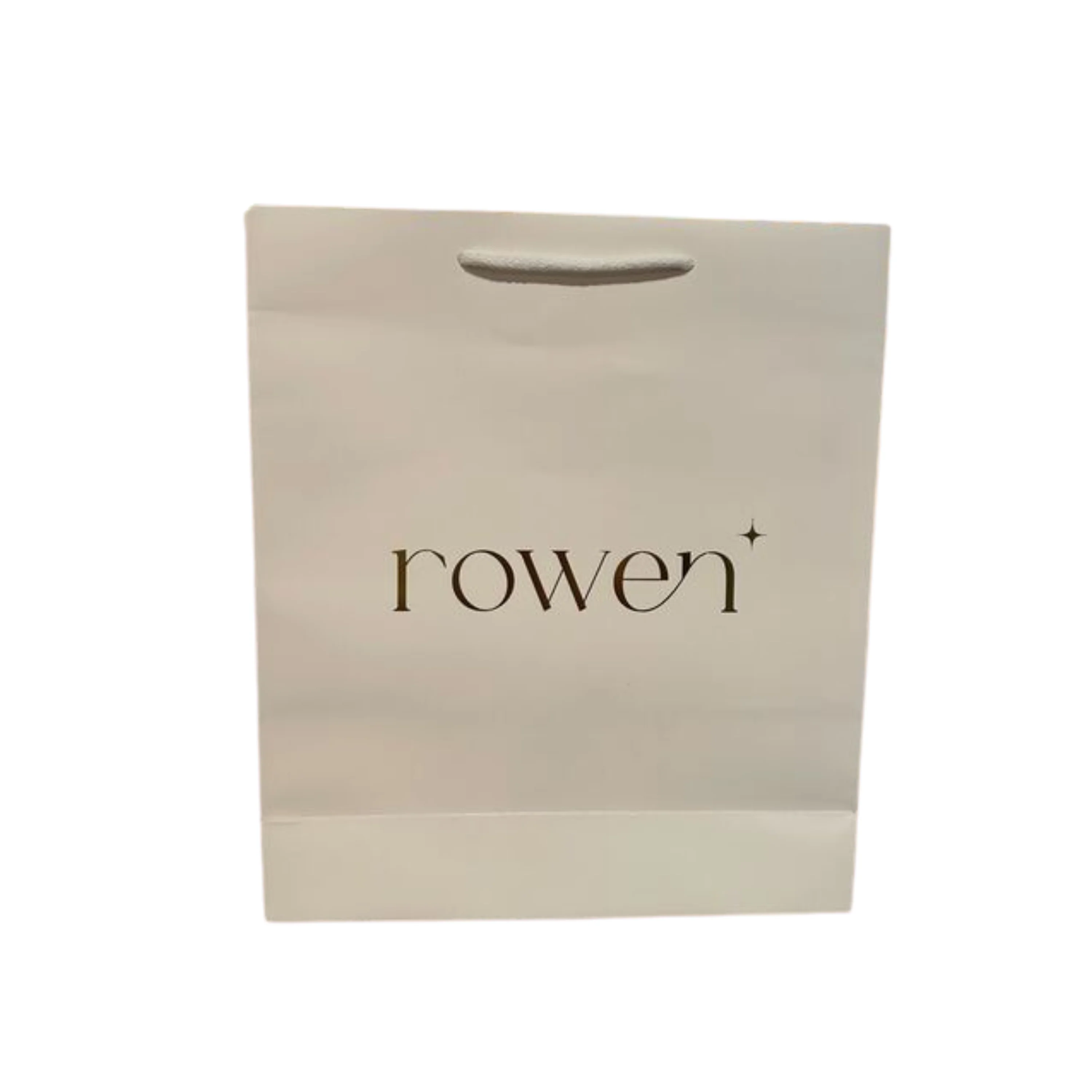 Large Rowen White & Gold Gift Bag - Image 2