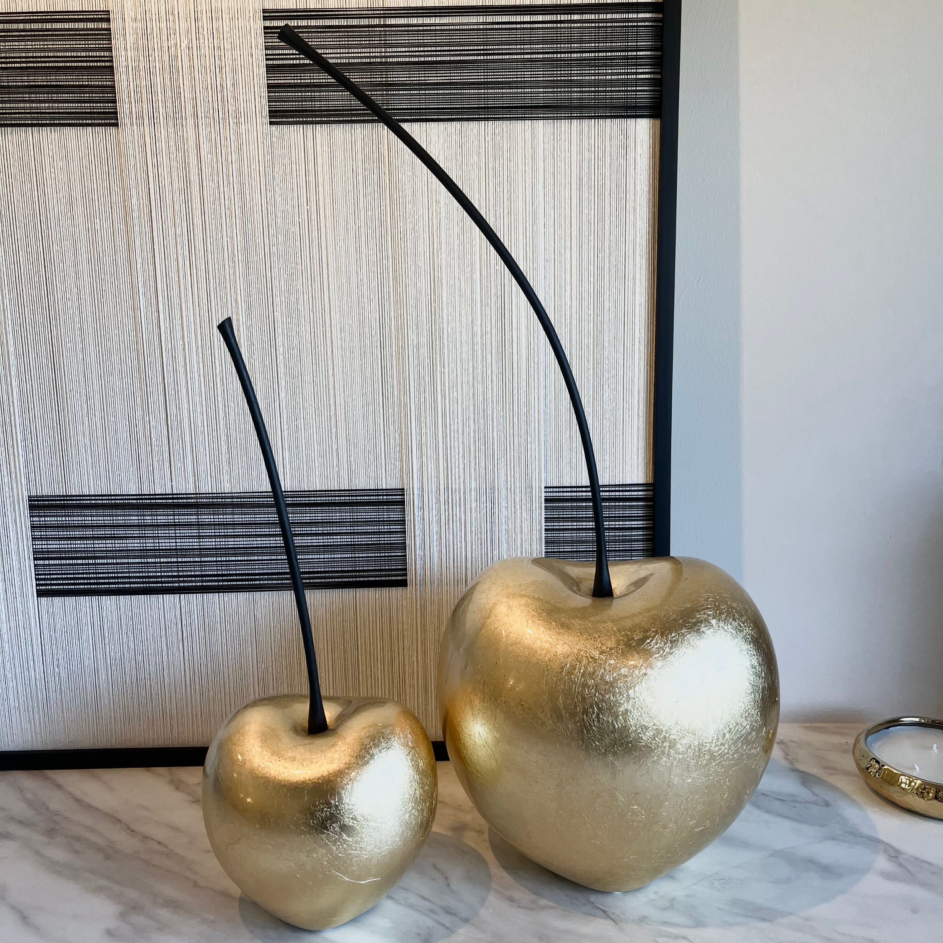 Large Gold Statement Cherry Ornament - Image 3