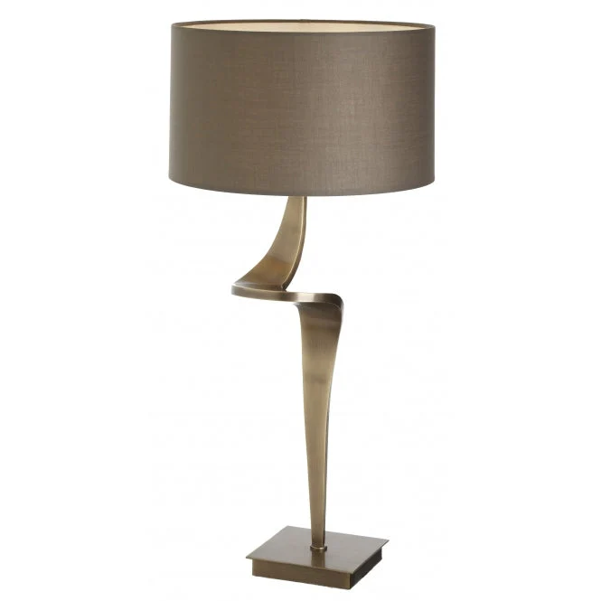 Larissa Abstract Brass Table Lamp - Image 3