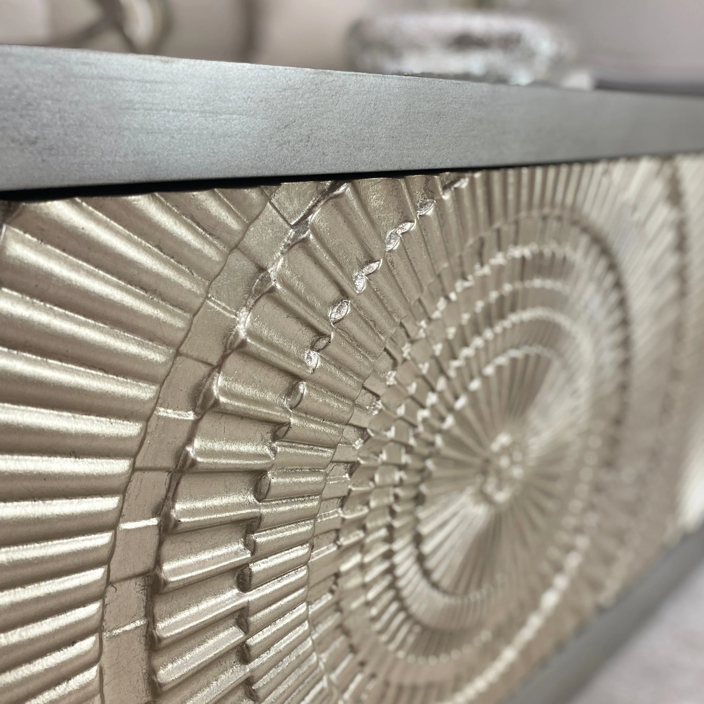 Leverette Silver Premium 4 Drawer Coffee Table - Image 3