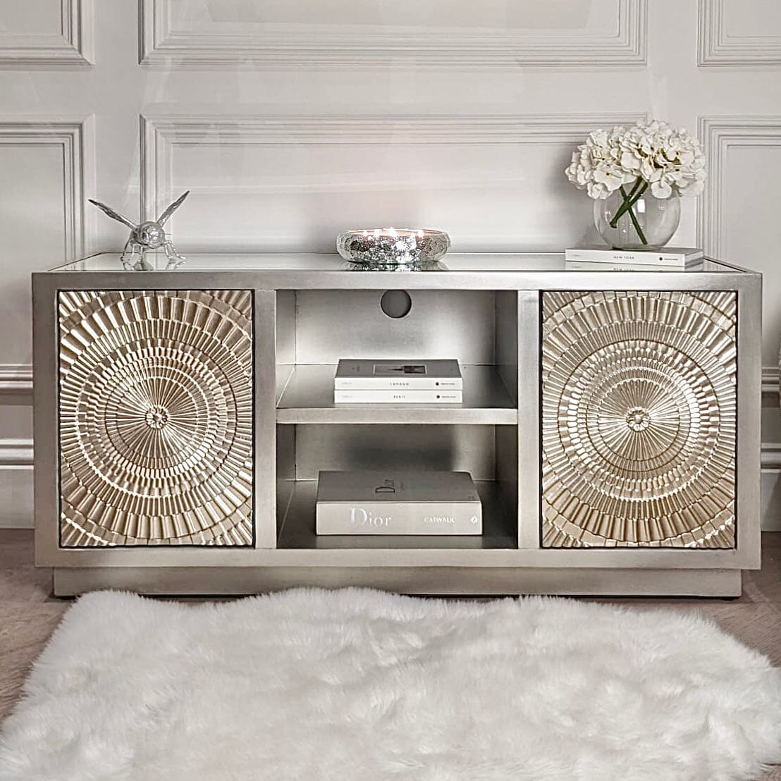 Leverette Silver Premium TV Unit - Image 2