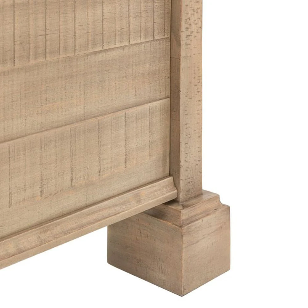 Lilliana Luxury Cream Linen & Wood Bed with Drawer Storage - Image 5