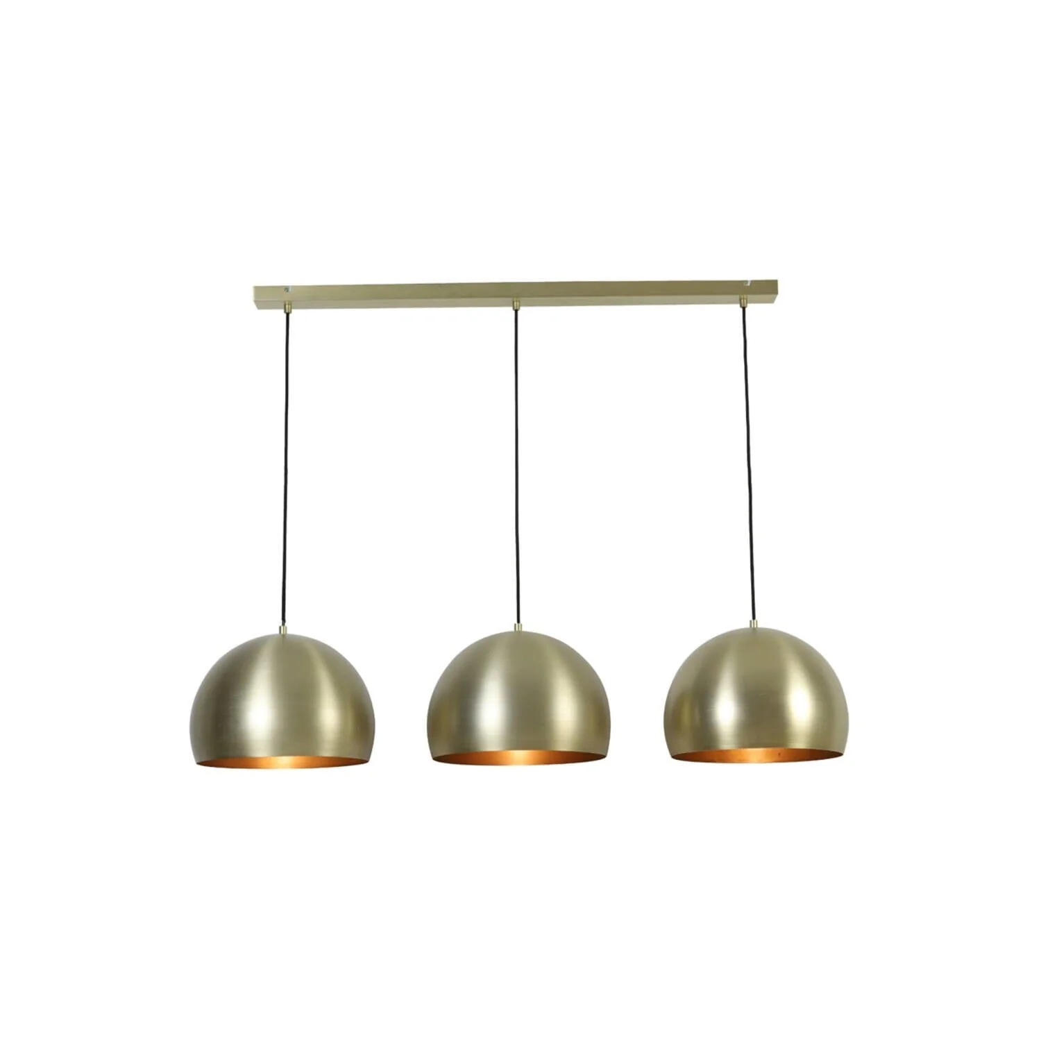 Lily Gold Metal 3 Light Pendant Ceiling Light - Image 3
