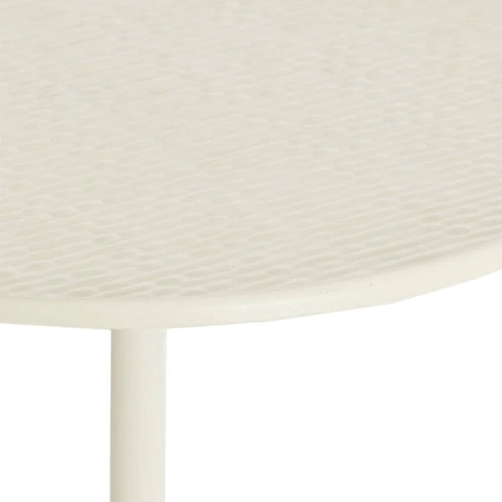 Limberg Cream Metal Side Tables- Set of 2 - Image 5