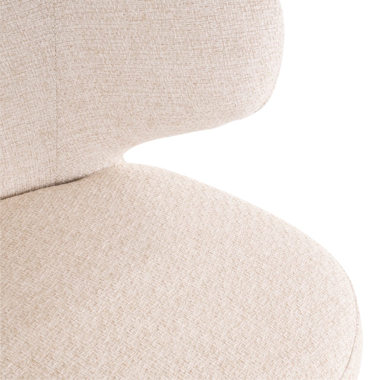 Liu Cream Upholstered Outdoor Dining Chair with Rope Detail - Image 7