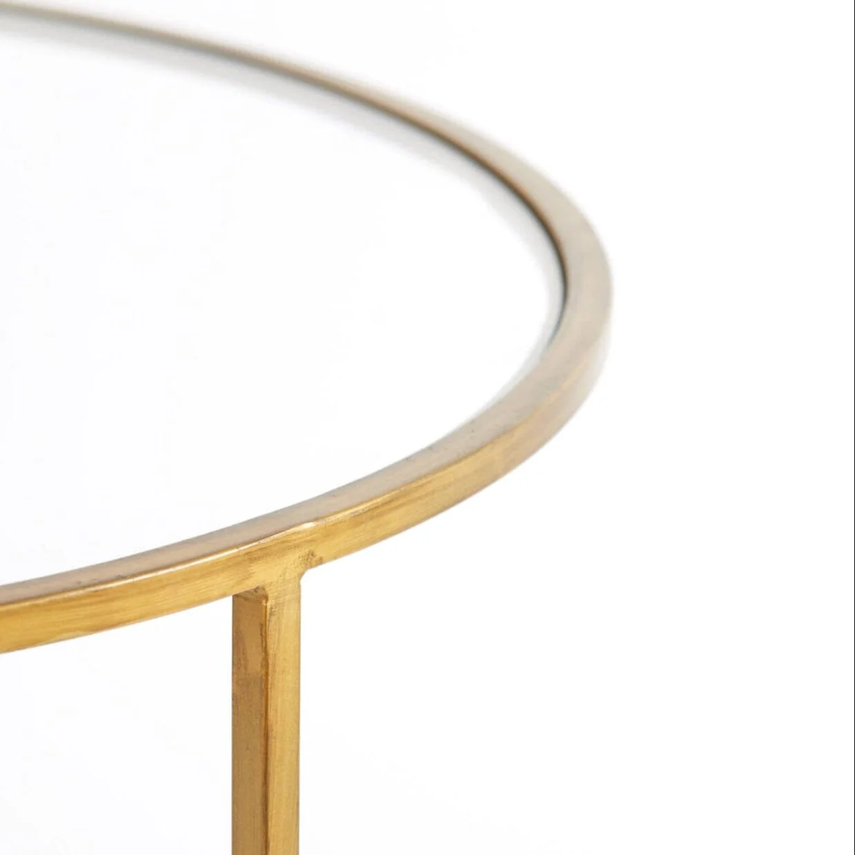 Loire Gold & Glass Nested Coffee Tables - Set of 2 - Image 6