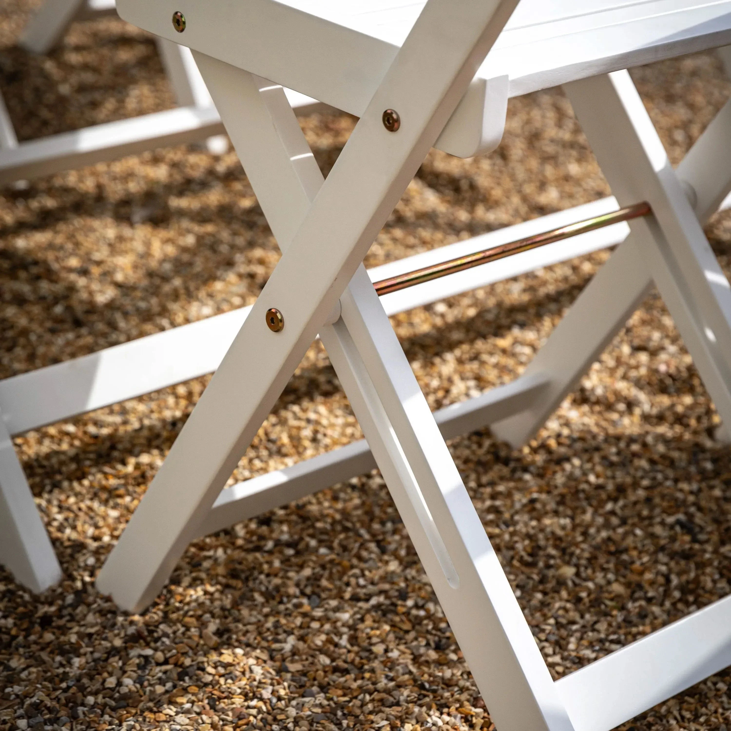 Longfield White Foldable Wooden Dining Set - Image 6