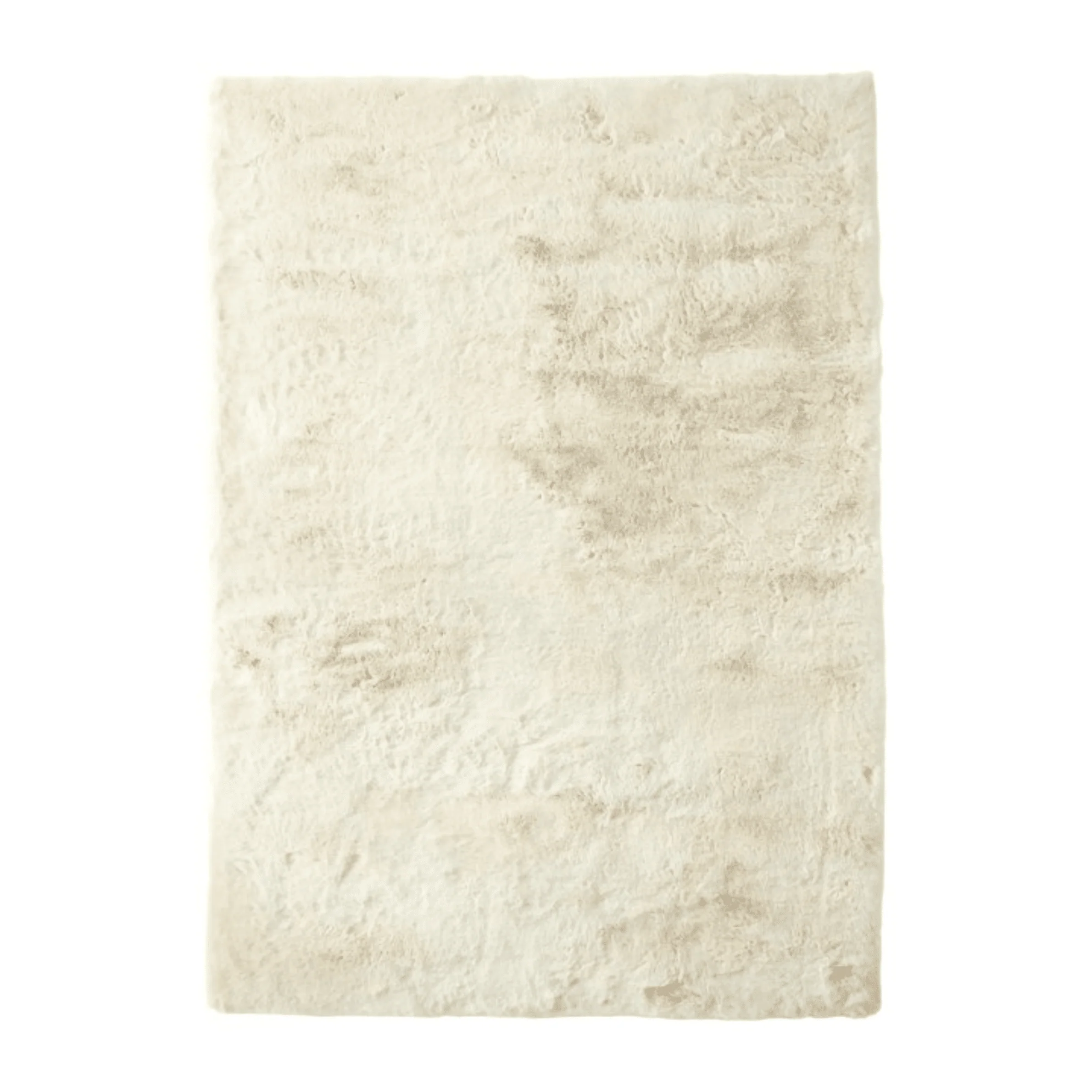 Lorek Cream Luxury Faux Fur Rug - Image 2